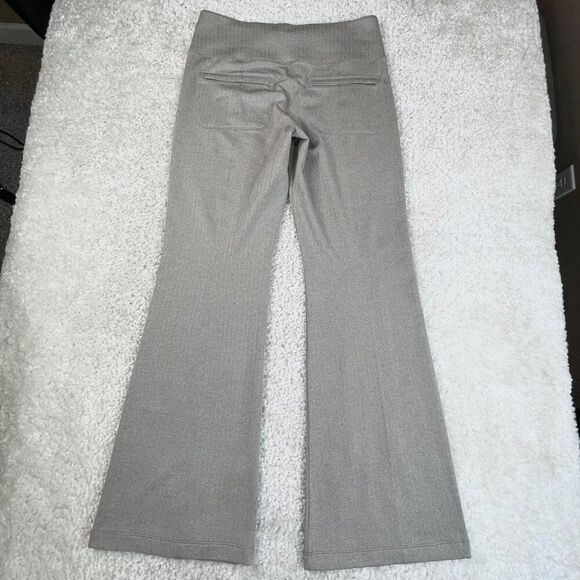 Athleta Delancey Herringbone Flare Pants Buff Grey - Picture 3 of 10